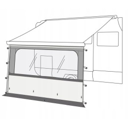 Solar wall for blocker 260 fiamma awning