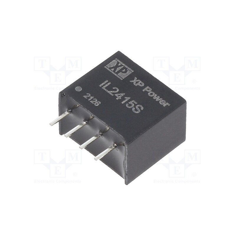 1 pcs x XP POWER - IL2415S - Converter: DC/DC, 2W, Uin: 24V, Uout: 15VDC, Iout: 132mA, SIP, 70kHz
