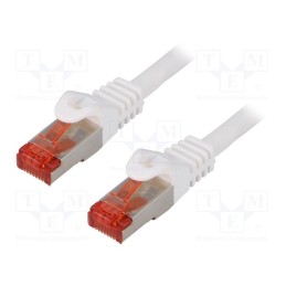 1 pcs x LOGILINK - CQ2041S - Patch cord, S/FTP, 6, stranded, Cu, LSZH, white, 1.5m, 27AWG