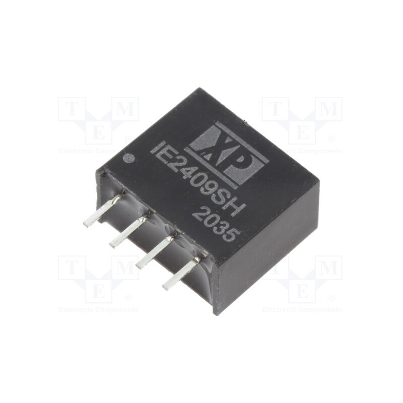 1 pcs x XP POWER - IE2409SH - Converter: DC/DC, 1W, Uin: 24V, Uout: 9VDC, Iout: 111mA, SIP, 150kHz