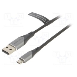 1 pcs x VENTION - COCHF - Cable, USB 2.0, USB A plug,USB B micro reversible plug, 1m, 2A