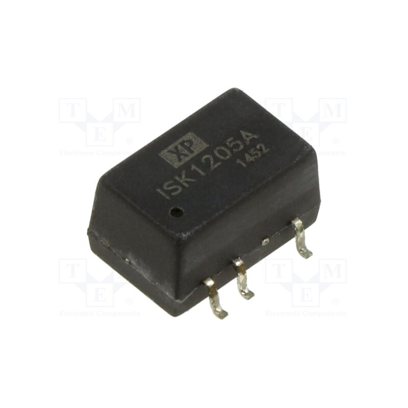 1 pcs x XP POWER - ISK1205A - Converter: DC/DC, 250mW, Uin: 10.8÷13.2V, Uout: 5VDC, Iout: 50mA, SMD