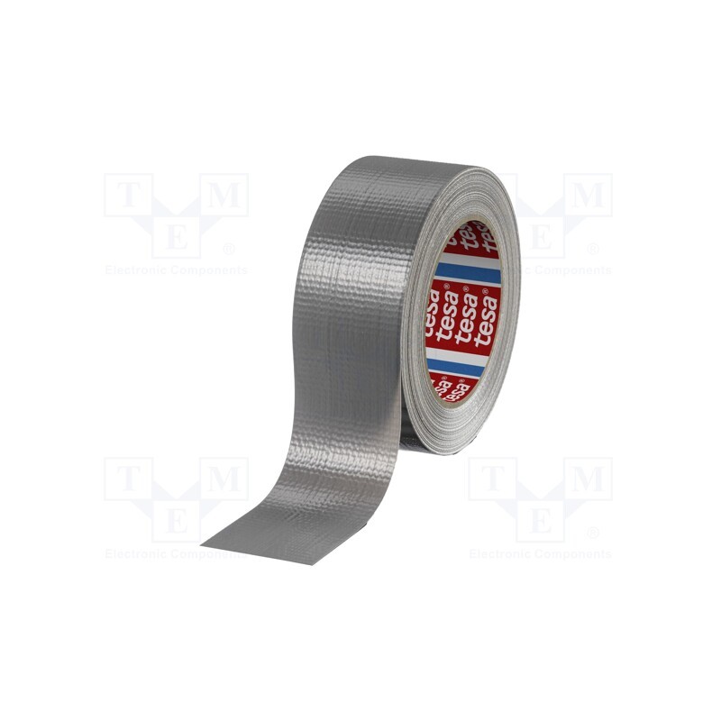1 rol x TESA - 04615-00000-00 - Tape: duct, W: 50mm, L: 50m, Thk: 0.175mm, grey, synthetic rubber