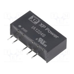 1 pcs x XP POWER - IA1224S - Converter: DC/DC, 1W, Uin: 12V, Uout: 24VDC, Uout2: -24VDC, Iout: 21mA