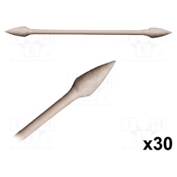 1 pcg x Techspray - 2313-30 - Tool: cleaning sticks, L: 79.37mm, 30pcs, Handle material: wood