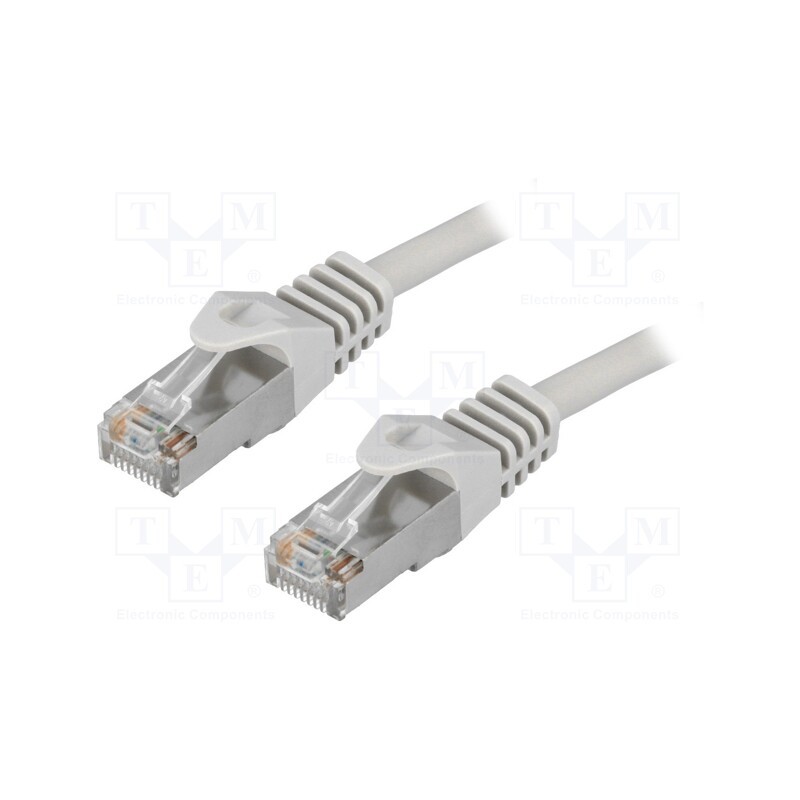 1 pcs x LOGILINK - CP1062S - Patch cord, F/UTP, 5e, stranded, CCA, PVC, grey, 3m, 26AWG, shielded