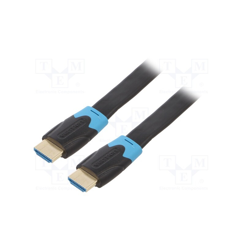 1 pcs x VENTION - AAKBI - Cable, HDMI 2.0, HDMI plug,both sides, PVC, 3m, black, 30AWG