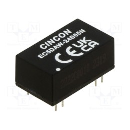 1 pcs x CINCON - EC5DAW-24S05N - Converter: DC/DC, 10W, Uin: 9÷36V, Uout: 5VDC, Iout: 2000mA, 530kHz