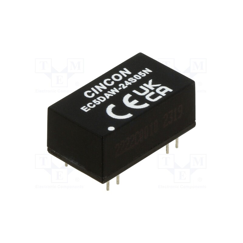 1 pcs x CINCON - EC5DAW-24S05N - Converter: DC/DC, 10W, Uin: 9÷36V, Uout: 5VDC, Iout: 2000mA, 530kHz