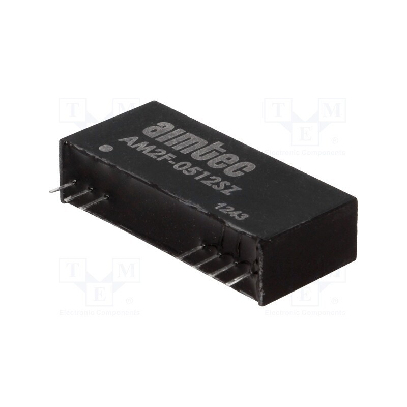1 pcs x AIMTEC - AM2F-0512SZ - Converter: DC/DC, 2W, Uin: 4.5÷5.5V, Uout: 12VDC, Iout: 167mA, SIP12