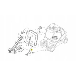 Linde window mounting distance 39x 0009643305