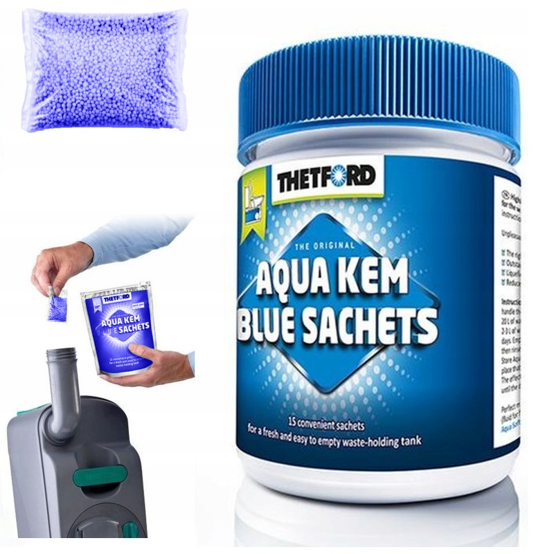 Tablet sachets for thetford tourist toilets