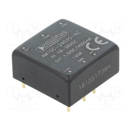 1 pcs x AIMTEC - AM15C-2403S-NZ - Converter: DC/DC, 15W, Uin: 18÷36V, Uout: 3.3VDC, Iout: 4A, 1'x1'