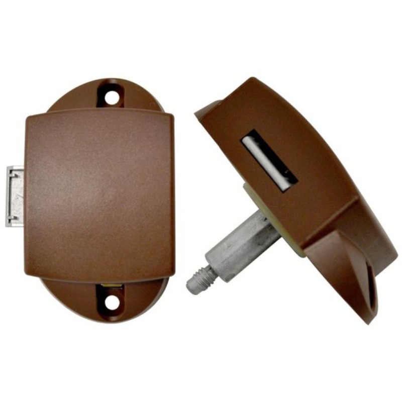 A furniture lock pressed into the trailer