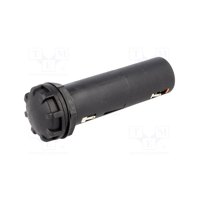 1 pcs x BULGIN - BXS002/1 - Holder, C,R14, Batt.no: 2, soldering lugs, black, UL94V-0, -30÷70°C