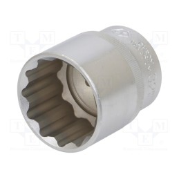 1 pcs x C.K - T4690M 32 - Socket, 12-angles,socket spanner, 1/2', Chrom-vanadium steel