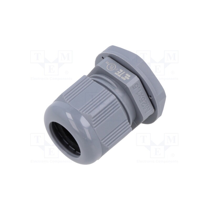 1 pcs x TE Connectivity - EP-SGL-M25-GR-A - Cable gland, M25, 1.5, IP68, polyamide, grey, Entrelec