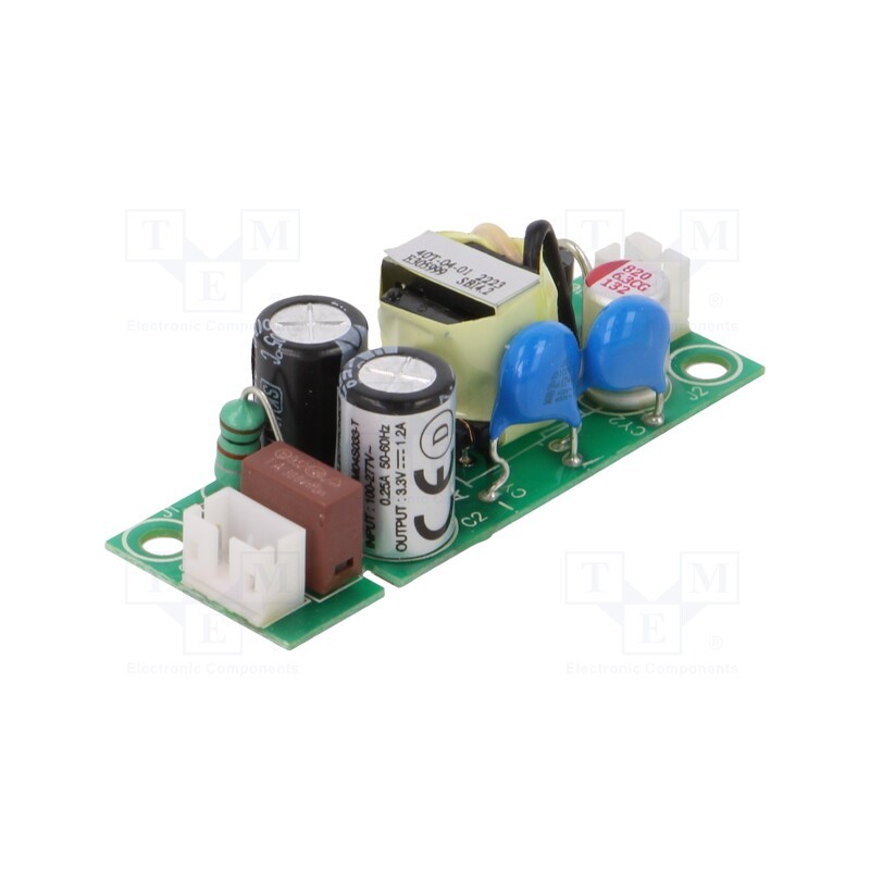 1 pcs x CINCON - CFM04S033-T - Power supply: switched-mode, open, 4W, 120÷431VDC, 85÷305VAC, 1.2A