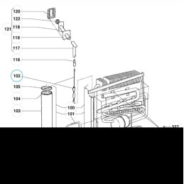 Swider exhaust gas impeller of Dometic refrigerator chimney 259mm
