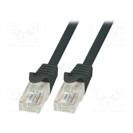 1 pcs x LOGILINK - CP2043U - Patch cord, U/UTP, 6, stranded, CCA, PVC, black, 1.5m, 24AWG