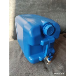Water bank container with tap, 20l, blue