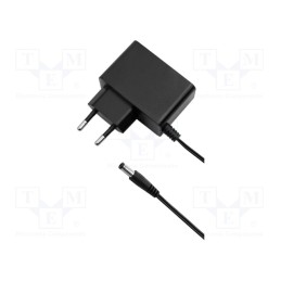 1 pcs x QOLTEC - 50792 - Power supply: switched-mode, plug, 24VDC, 1A, 24W, Plug: straight