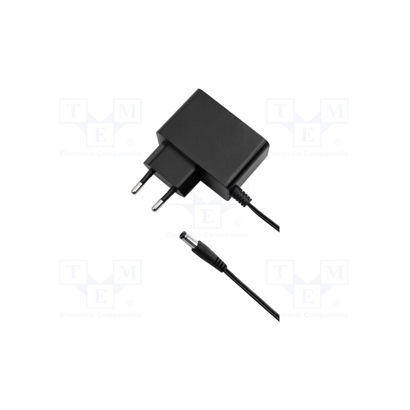 1 pcs x QOLTEC - 50792 - Power supply: switched-mode, plug, 24VDC, 1A, 24W, Plug: straight