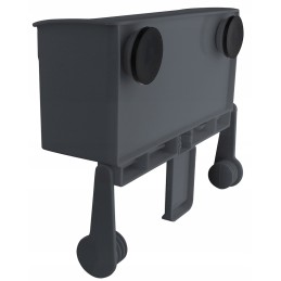 Wall shelf with eurotrail towel holder