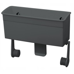 Wall shelf with eurotrail towel holder