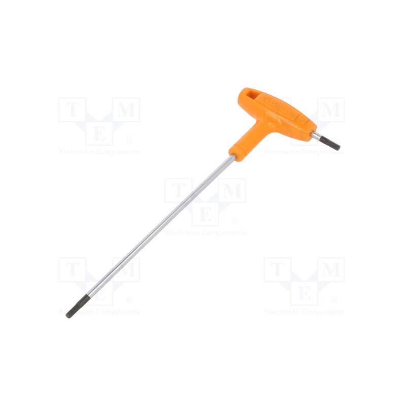 1 pcs x BETA - 960935 - Wrench, hex key, HEX 2,5mm, Kind of handle: T, 153mm