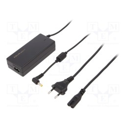 1 pcs x QOLTEC - 50068 - Power supply: switched-mode, 19VDC, 3.42A, Out: 5,5/2,5, 65W