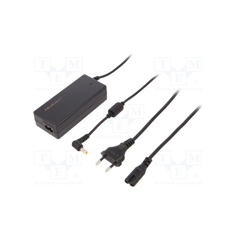 1 pcs x QOLTEC - 50068 - Power supply: switched-mode, 19VDC, 3.42A, Out: 5,5/2,5, 65W