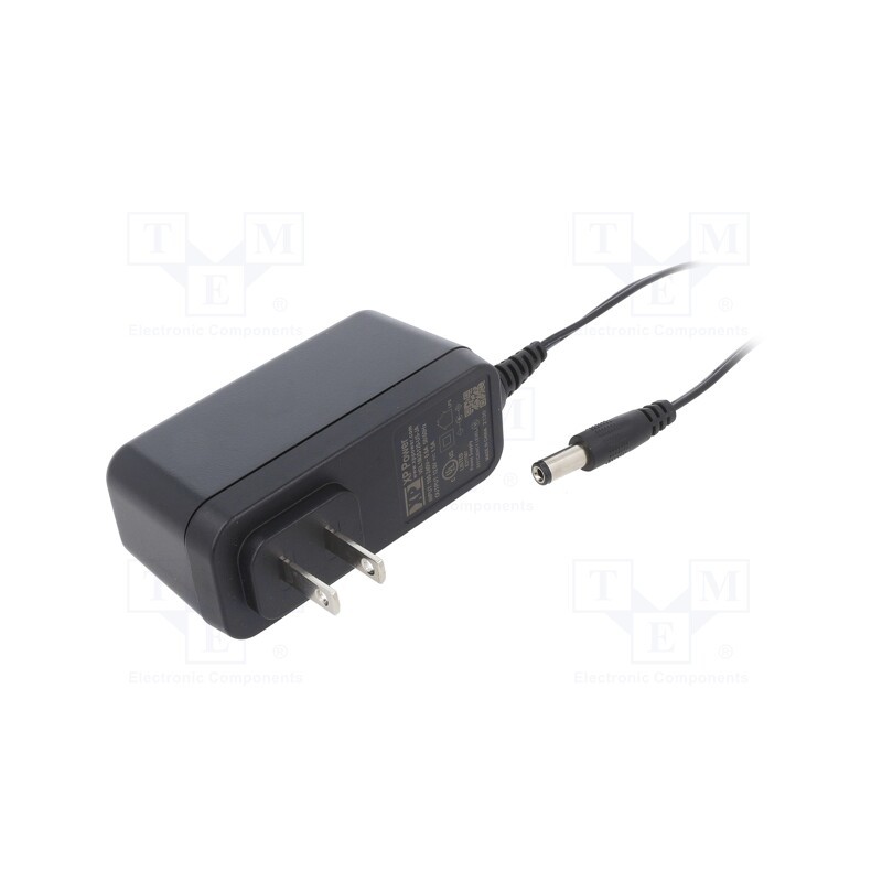 1 pcs x XP POWER - VEL18US120-US-JA - Power supply: switched-mode, plug, 12VDC, 1.5A, 18W, Out: 5,5/2,1