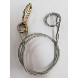 Center camp overrun handbrake cable