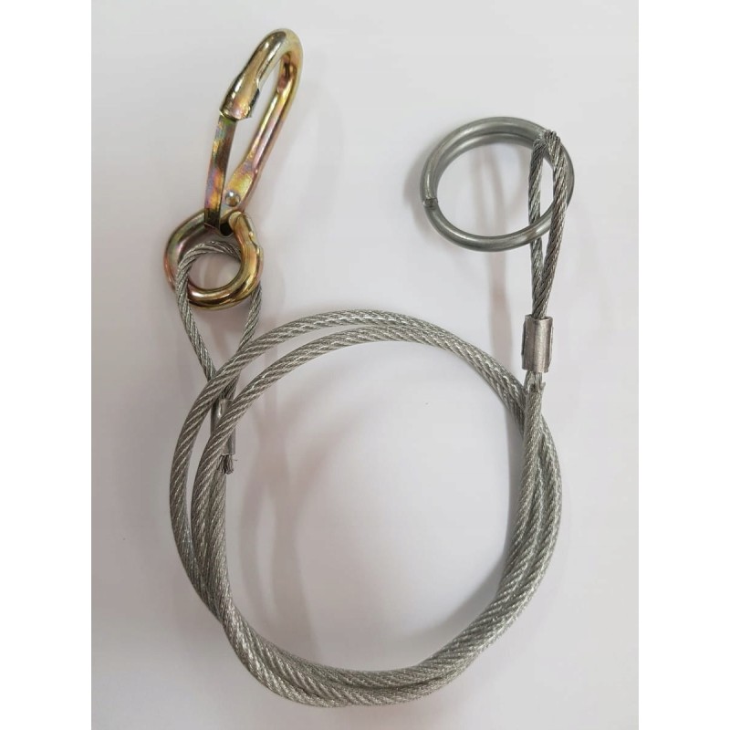 Center camp overrun handbrake cable