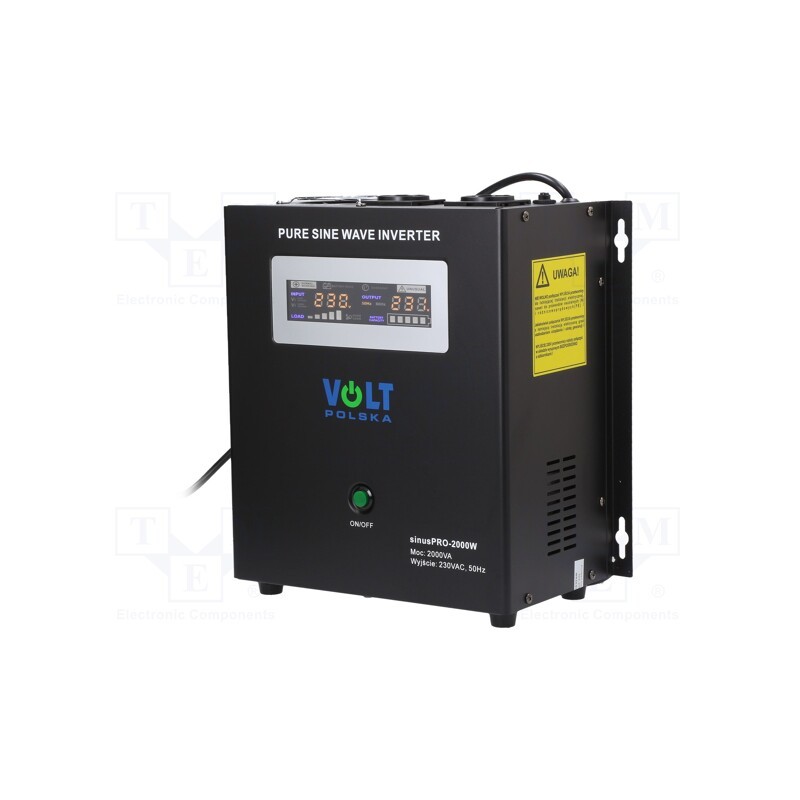 1 pcs x VOLT POLSKA - 3SP200024W - Converter: DC/AC, 1.4kW, Uout: 230VAC, Out: mains 230V, 0÷40°C, 24V