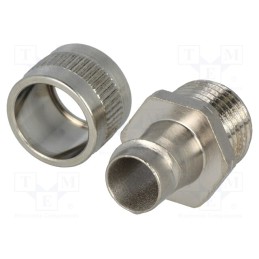 1 pcs x HELLERMANNTYTON - 166-30313 - Straight terminal connector, Thread: non-swivel,PG,outside