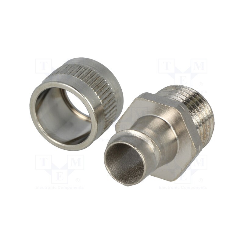 1 pcs x HELLERMANNTYTON - 166-30313 - Straight terminal connector, Thread: non-swivel,PG,outside