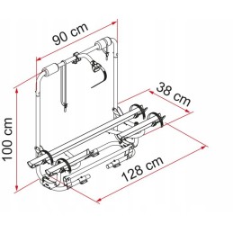Carry bike caravan xl a pro 200 bicycle rack