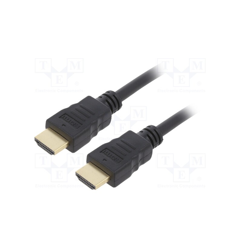 1 pcs x GEMBIRD - CC-HDMI4-6 - Cable, HDMI 2.0, HDMI plug,both sides, PVC, 1.8m, black, 30AWG