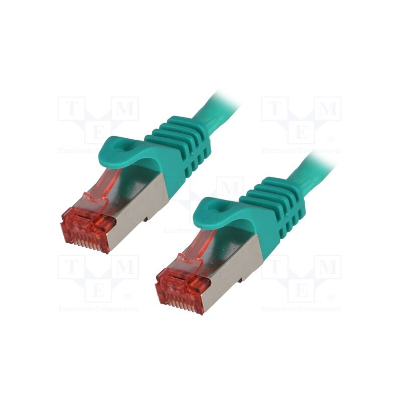 1 pcs x LOGILINK - CQ2045S - Patch cord, S/FTP, 6, stranded, Cu, LSZH, green, 1.5m, 27AWG