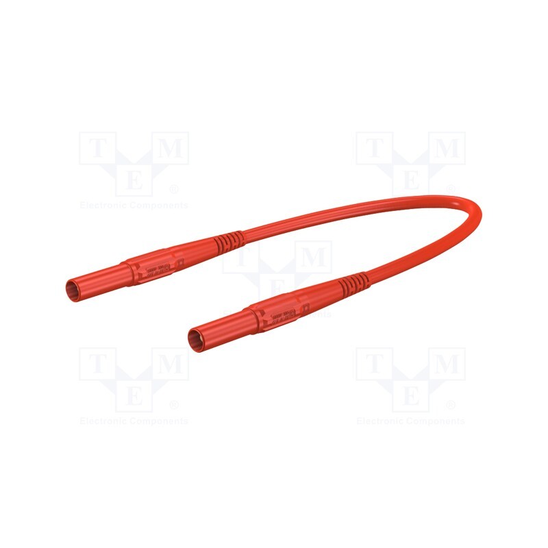 1 pcs x STu00c4UBLI - 66.9391-15022 - Test lead, 32A, banana plug 4mm,both sides, insulated, Len: 1.5m