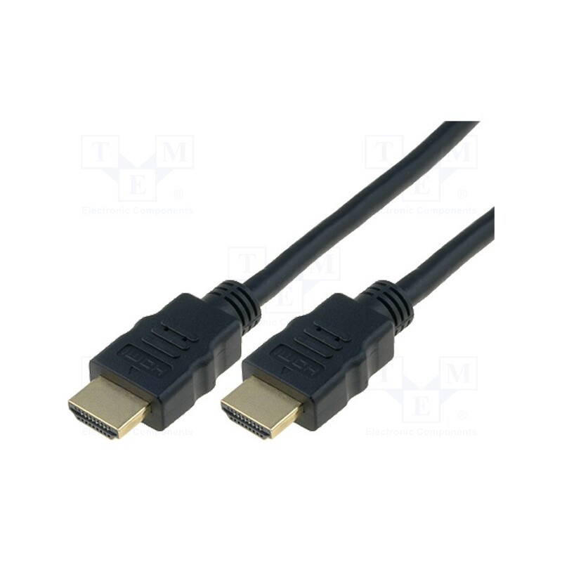 1 pcs x DIGITUS - AK-330107-030-S - Cable, HDMI 2.0, HDMI plug,both sides, PVC, 3m, black, 30AWG