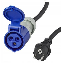 Cee adapter, adapter, cable, wire 3x2 5mm