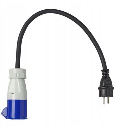 Cee adapter, adapter, cable, wire 3x2 5mm