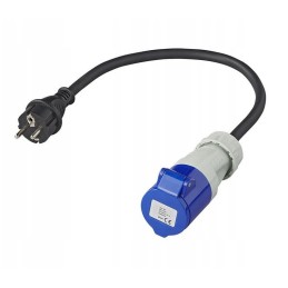 Cee adapter, adapter, cable, wire 3x2 5mm