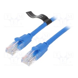 1 pcs x VENTION - IBELF - Patch cord, U/UTP, 6, CCA, PVC, blue, 1m, RJ45 plug,both sides