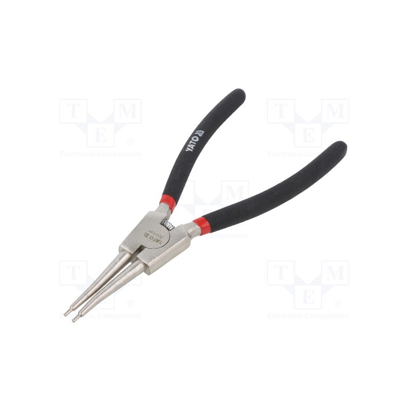1 pcs x YATO - YT-2144 - Pliers, for circlip, external, Pliers len: 200mm, straight