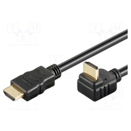 1 pcs x Goobay - 31922 - Cable, HDMI 1.4, HDMI plug,HDMI plug 270°, 2m, black