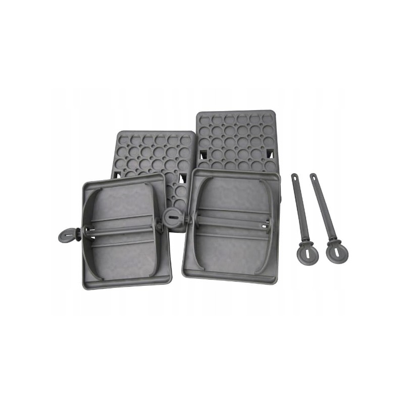 Base plates for trailer support legs, 4 pieces jumbo foot turismus pl